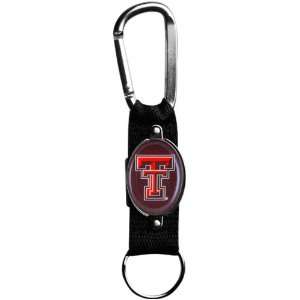 Texas Tech Red Raiders Black Carabiner Clip Keychain 