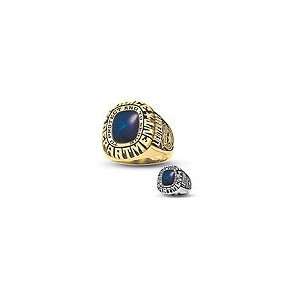   10K Gold Patriot Service Ring by ArtCarved® (1 Stone) class rings