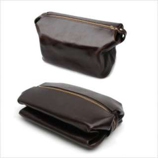 Mulholland Brothers Leather Collapsible Toiletry Bag Lariat AL304 LAR 