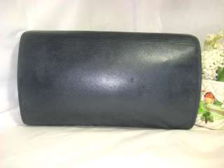 Vintage Karl Lagerfeld Blue Leather Clutch Shoulder Bag  