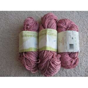  Araucania Nature Cotton #08 Dusty Rose Lot (3 Hanks)315 