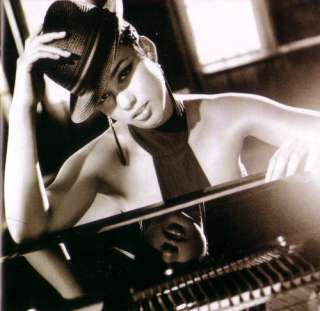 beautiful inside black and white pic #2 of alicia from her 2003 cd 