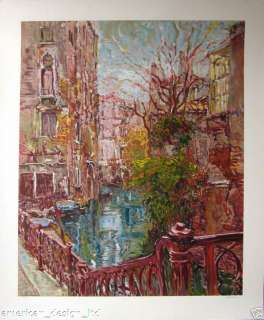 Marco Sassone Venice Reflections Serigraph Hand Signed Art SUBMIT AN 
