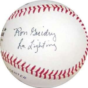 Ron Guidry La. Lightning Autographed/Hand Signed Baseball  