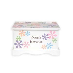  personalized floral keepsake chest