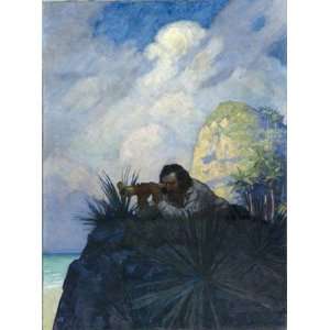  Newell Convers Wyeth   I laid me down flat on my belly 