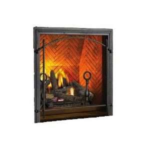    Decorative square frame with arched rail inset