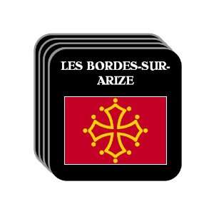 Midi Pyrenees   LES BORDES SUR ARIZE Set of 4 Mini Mousepad Coasters