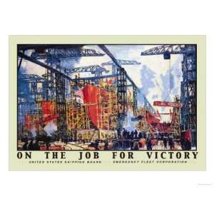  On the Job for Victory, c.1918 Giclee Poster Print by 