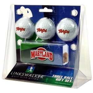  Maryland Terps NCAA 3 Golf Ball Gift Pack w/ Hat Clip 