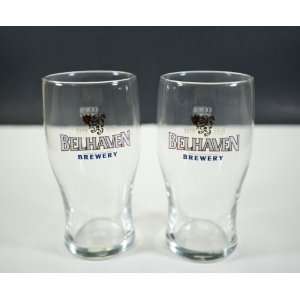  Belhaven Brewery Pint Glass  Set of 2 Glasses Kitchen 