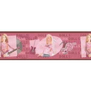   Wallcovering Barbie Band Wallpaper Border KK1073