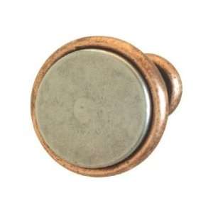  Hafele Modern Zinc Knob (131.04.091) 25mm, Pewter & Copper 