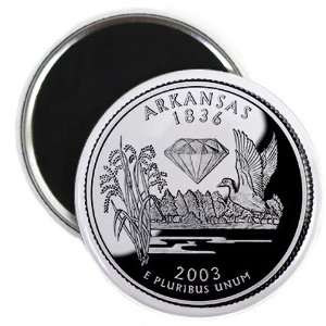  ARKANSAS State Quarter Mint Image 2.25 inch Fridge Magnet 
