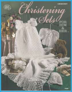 Gorgeous Crocheted CHRISTENING SETS for Him~Her  