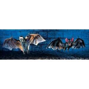    Pams Halloween Party Prop  Hanging Hairy Horror Bat Toys & Games