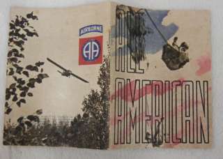   1945 ETO PARIS PRINTED 82nd AIRBORNE DIVISION WW2 UNIT HISTORY BOOKLET