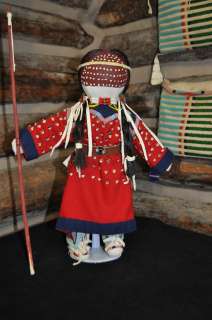 Native American Crow Beaded Doll by Mary Lou Big Day  