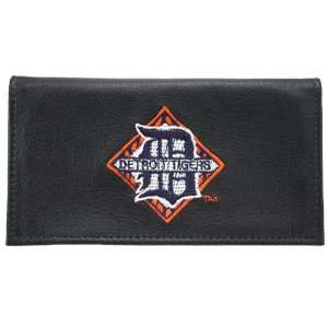    Detroit Tigers Black Embroidered Checkbook