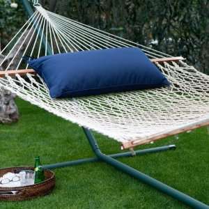  Island Bay XL Rope Hammock with Metal Stand & Pillow 