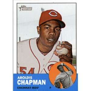 2012 Topps Heritage 225 Aroldis Chapman   Cincinnati Reds (ENCASED MLB 