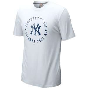   Nike New York Yankees White Around The Horn T shirt