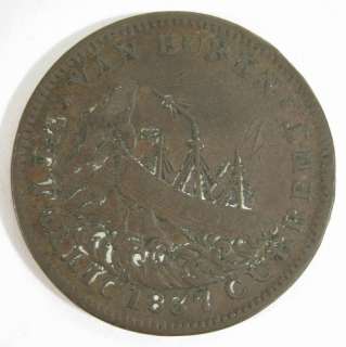 1841 Van Buren Hard Times Token American Coin  