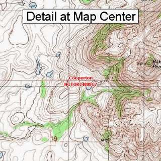  USGS Topographic Quadrangle Map   Cooperton, Oklahoma 