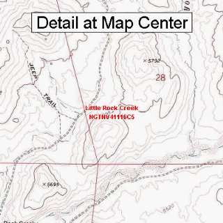  USGS Topographic Quadrangle Map   Little Rock Creek 