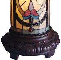 Stained Glass Pedestal Floor Lamp Tiffany Style 30Tall  