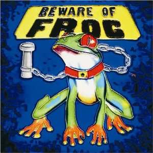  Beware of Frog Loose Chain 8x8x0.25 inches Decorative 