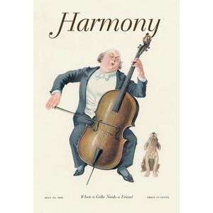  Vintage Art Harmony When a Cello Needs a Friend   02947 1 