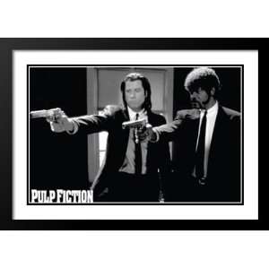  Pulp Fiction   Duo Guns 33x45 Framed and Double Matted Art 