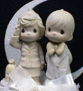   female Figurine Officer Military Wedding Cake Topper Amry navy  