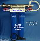   Water Filter (20 x 2.5) Sediment and Carbon w/6gpm UV Light BV H2O