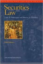 Securities Law, (1599412039), Larry D. Soderquist, Textbooks   Barnes 