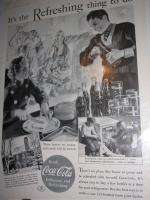 Coca Cola Advertisements 1928 1941 7 Original Coke Ads.  