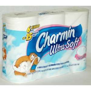 Charmin Ultra Soft Bathroom Tissue 6 Jumbo Rolls  15 Regular Rolls 