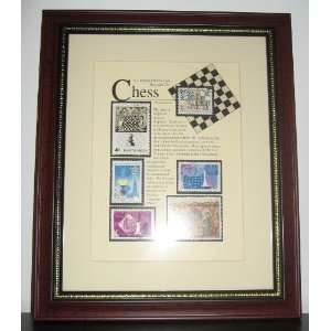  Frame of Collection of Chess Stamps 