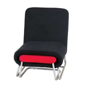  Adesso Kangaroo Chair, Black/Red
