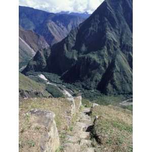 Ancient Steps to Farming Terraces, Urubamba Valley, Intihautana, Machu 