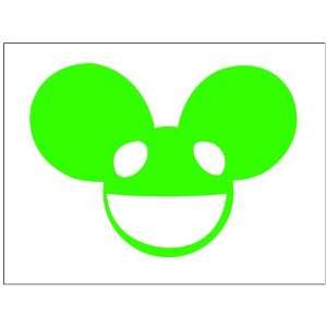  Deadmau5 Sticker Decal. Lime Green 