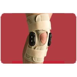  Hinged Knee Wrap Flexion/Extension, beige, Size S Health 
