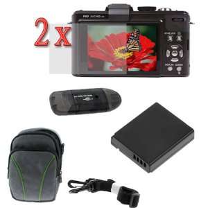   Case + USB Memory Card Reader for Panasonic DMC LX5 Digital Camera