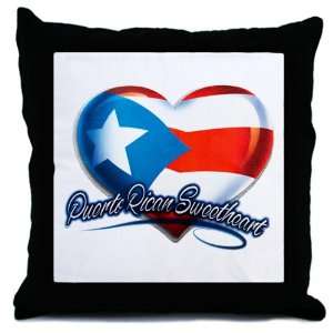   Throw Pillow Puerto Rican Sweetheart Puerto Rico Flag 