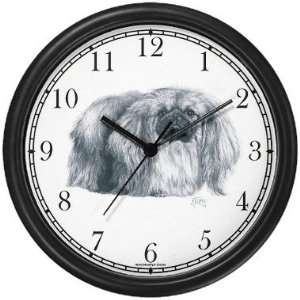  Pekingese Dog (MS) Wall Clock by WatchBuddy Timepieces (White 