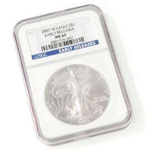    2007 W Silver American Eagle NGC MS69 Coin