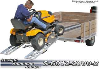 the straight aluminum ramps can be used on your trailer