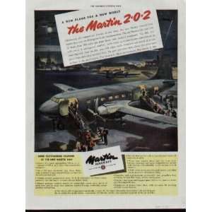   For A New World, The Martin 2 0 2  1945 Martin Aircraft Ad, A1511
