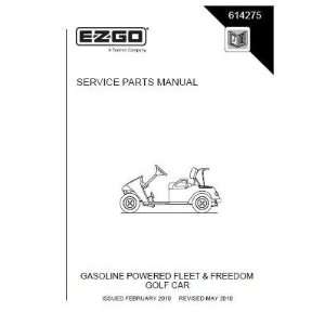  EZGO 614275 2010 Service Parts Manual for Gas Fleet and 